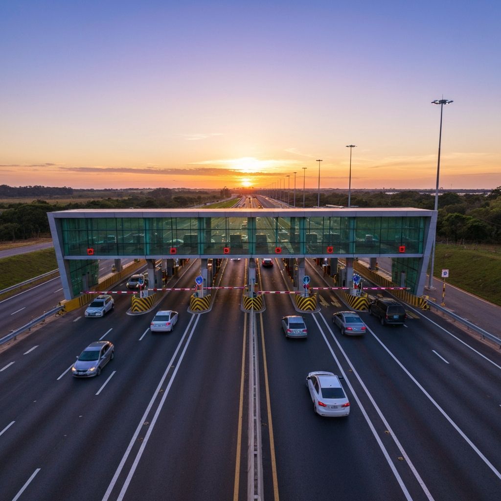 Rodovia brasileira com sistema de pedagio eletronico